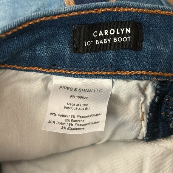 Veronica Beard Carolyn Baby Boot Cropped Tux Button Fly Jeans Size 28x25 - Picture 11 of 12